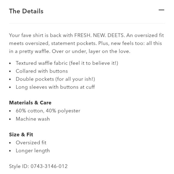 🆕️NWT Aerie LumberJane Waffle Shirt in 'Medium Heather Gray', Size XXL - Picture 8 of 9